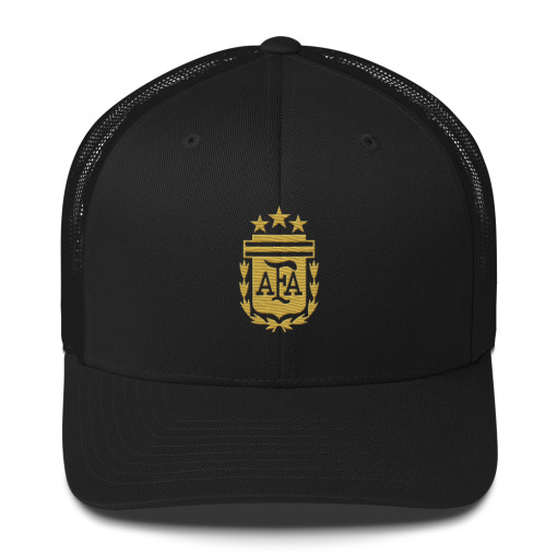 Argentina AFA Gold Emblem Soccer Trucker Hat