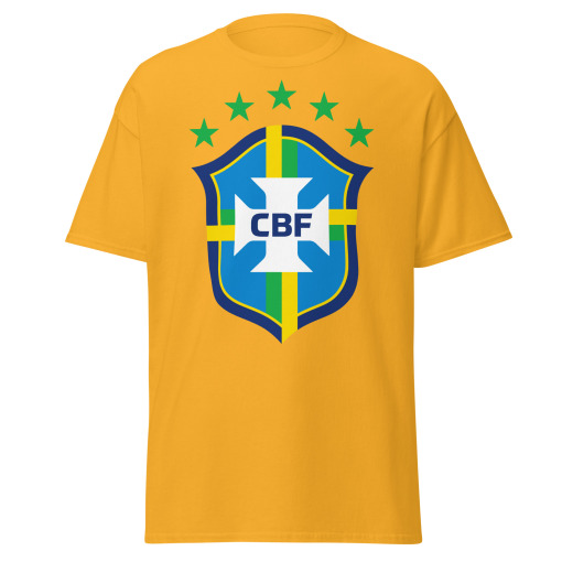 Brazil CBF Men's Soccer T-shirt - Image 7