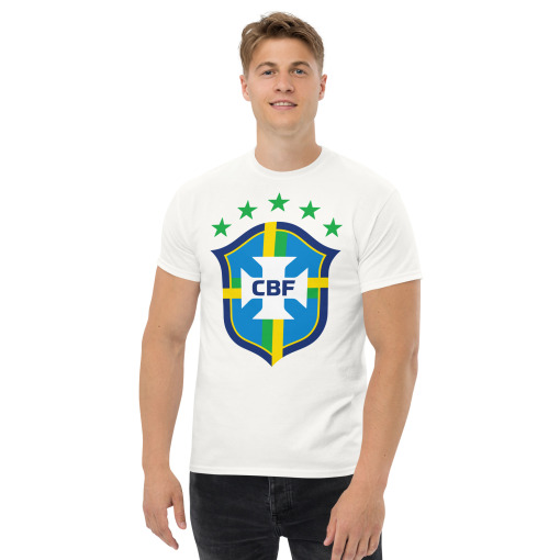 Brazil CBF Men's Soccer T-shirt - Image 5