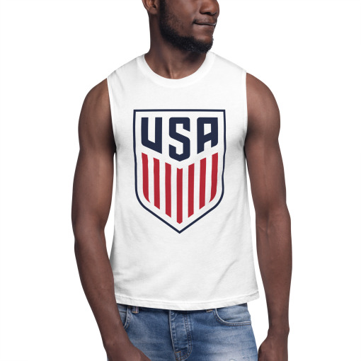 USA USMNT Soccer Men's Muscle Shirt - Image 2