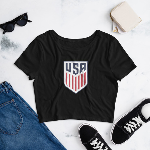 USA USMNT Soccer Women’s Crop Tee - Image 4