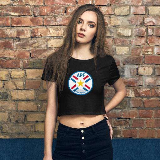 Paraguay APF Soccer Women’s Crop Tee - Image 3