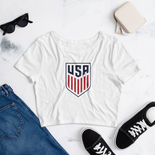 USA USMNT Soccer Women’s Crop Tee